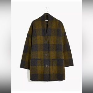 MADEWELL | Buffalo Check Sweater Coat